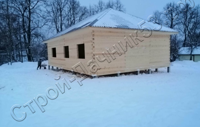 2 Брусовой дом  ОД-41, 13,5Х9, 127,8 м², Калужская область, Малоярославецкий район, село Казариново (1)